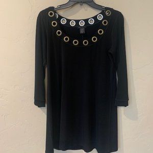 Eva Varro Black Knit Top